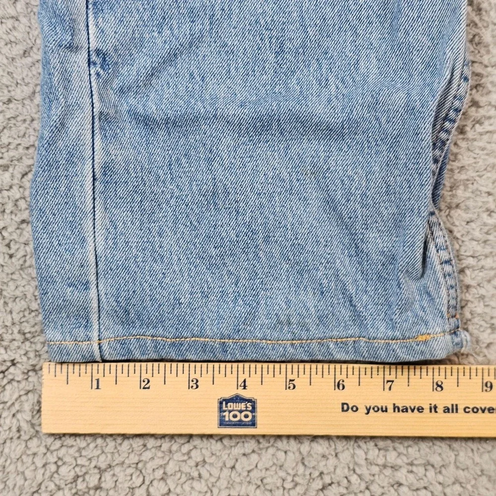 Levis 505 Jeans Mens 32x30 Light Blue Regular Fit Straight Leg Denim Zip Fly